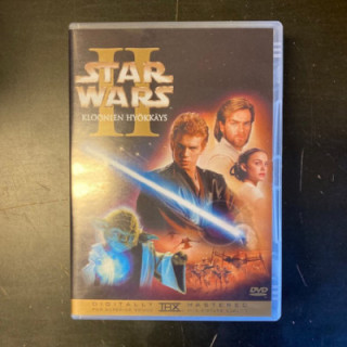Star Wars II - Kloonien hyökkäys DVD (VG+/M-) -seikkailu/sci-fi-