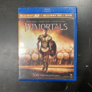 Immortals Blu-ray 3D+Blu-ray+DVD (M-/M-) -toiminta-