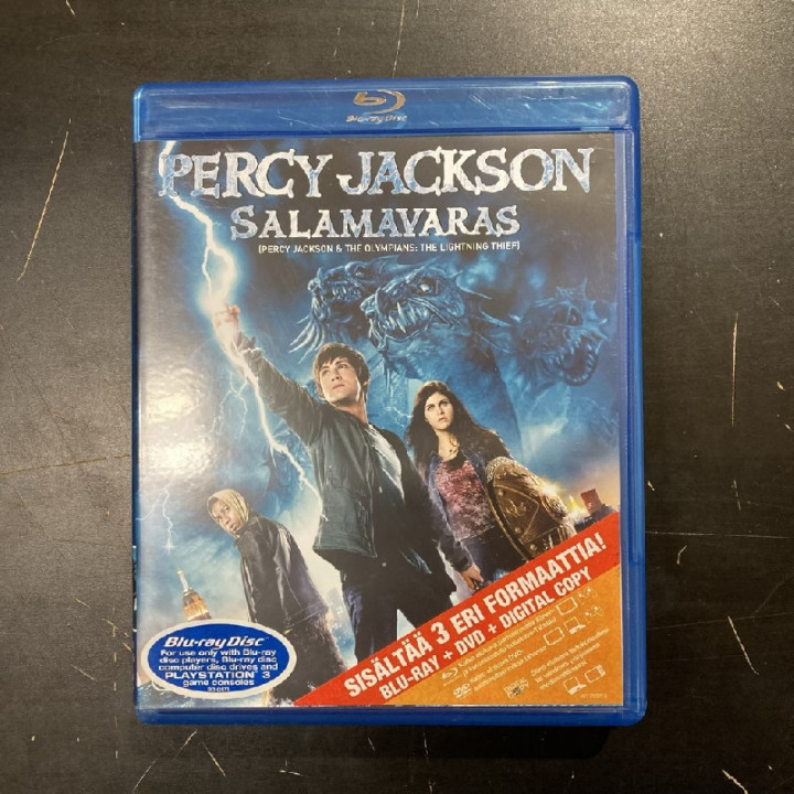 Percy Jackson - Salamavaras Blu-ray+DVD (M-/M-) -seikkailu-