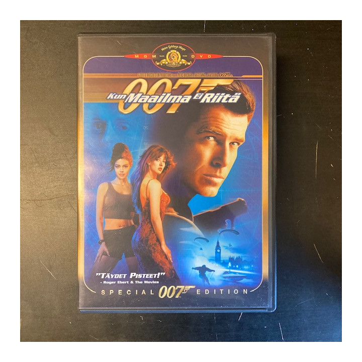 007 Kun maailma ei riitä (special edition) DVD (VG+/M-) -toiminta-