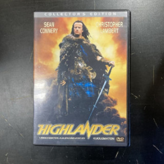 Highlander - kuolematon (collector's edition) DVD (VG+/M-) -toiminta/fantasia-