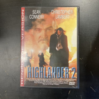 Highlander 2 (renegade version) DVD (VG/M-) -toiminta-