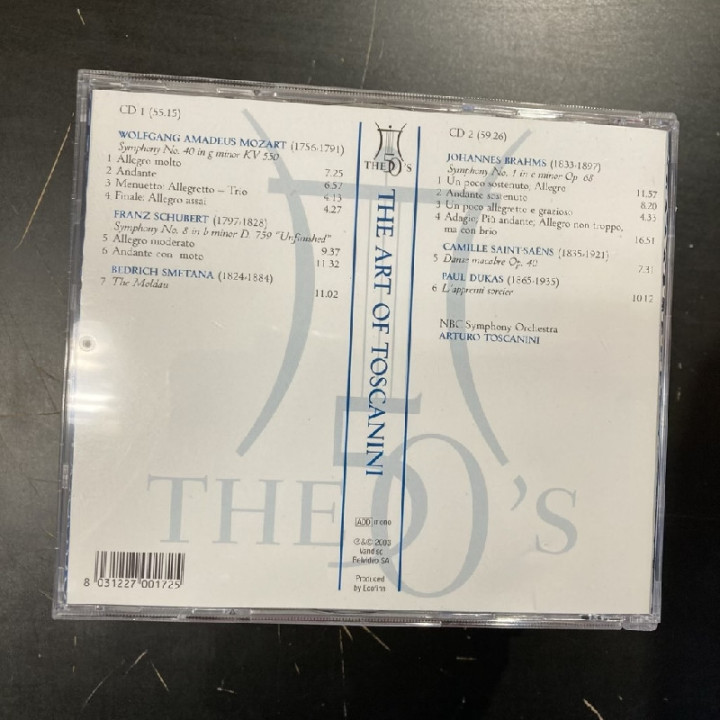 NBC Symphony Orchestra - The Art Of Toscanini 2CD (VG+-M-/M-) -klassinen-