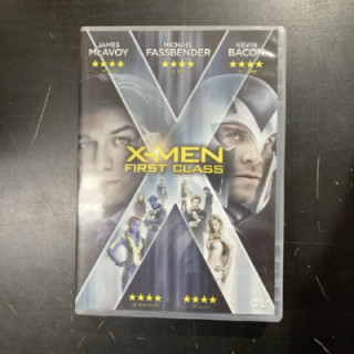 X-Men - First Class DVD (VG+/M-) -toiminta/sci-fi-