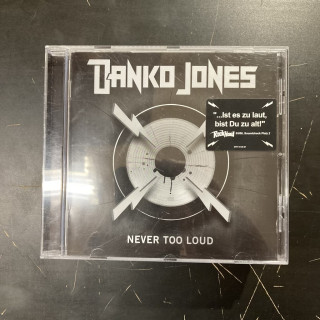Danko Jones - Never Too Loud CD (VG+/VG+) -hard rock-