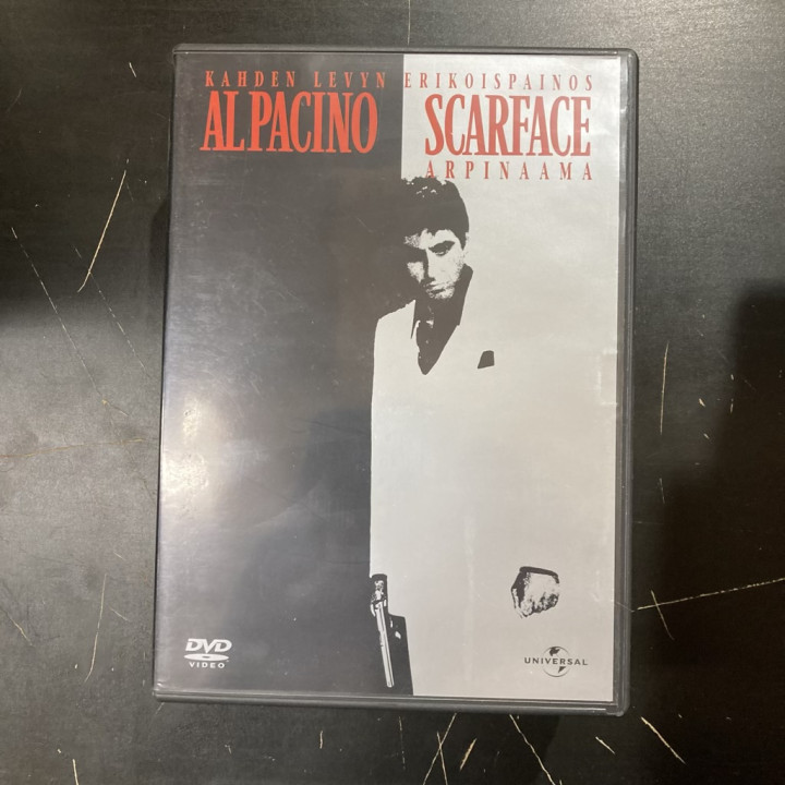 Scarface - arpinaama (erikoispainos) 2DVD (VG/M-) -draama-