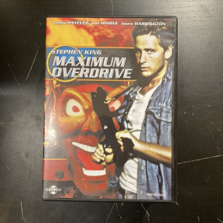 Maximum Overdrive DVD (M-/VG+) -kauhu/sci-fi-