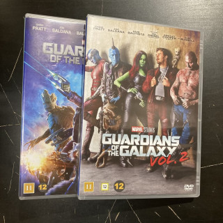 Guardians Of The Galaxy 1-2 2DVD (VG+-M-/M-) -seikkailu/sci-fi-