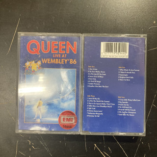 Queen - Live At Wembley '86 2xC-kasetti (VG+/VG+) -hard rock-