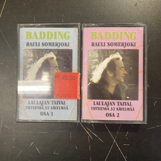 Rauli Badding Somerjoki - Laulajan taival 2xC-kasetti (VG+/VG+-M-) -iskelmä/rock n roll-