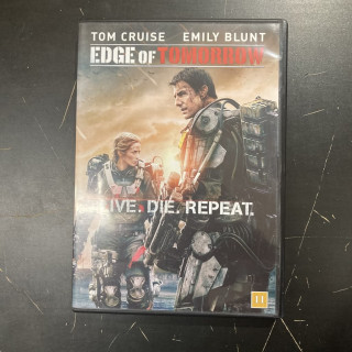 Edge Of Tomorrow DVD (VG+/M-) -toiminta/sci-fi-
