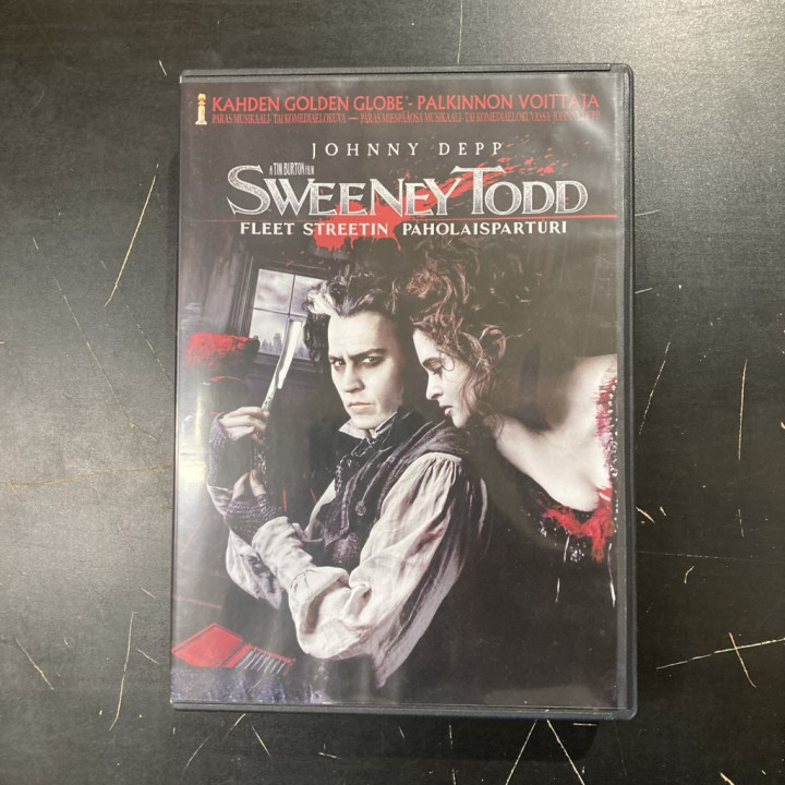 Sweeney Todd - Fleet Streetin paholaisparturi DVD (VG+/M-) -jännitys-