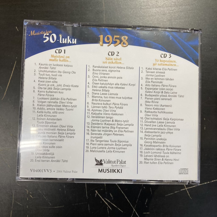 V/A - Muistojen 50-luku (1958) 3CD (M-/M-)