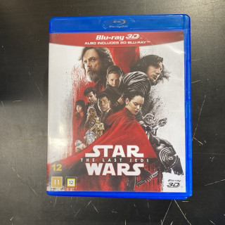 Star Wars - The Last Jedi Blu-ray 3D+Blu-ray (M-/M-) -seikkailu/sci-fi-