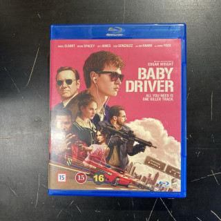 Baby Driver Blu-ray (M-/M-) -toiminta-