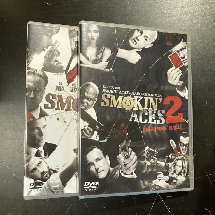 Smokin' Aces 1-2 2DVD (VG+/M-) -toiminta-