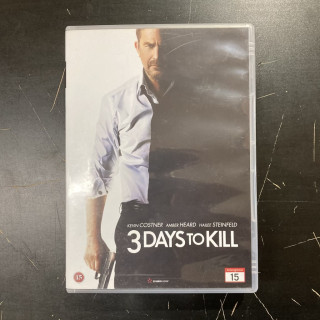 3 Days To Kill DVD (VG+/M-) -toiminta-