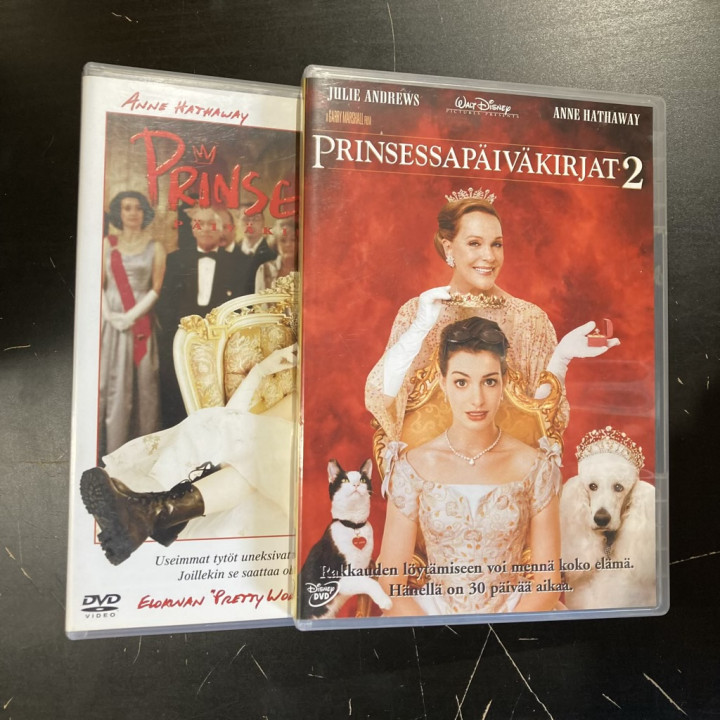 Prinsessapäiväkirjat 1-2 2DVD (VG/M-) -komedia-