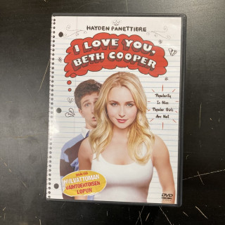 I Love You, Beth Cooper DVD (VG+/M-) -komedia-