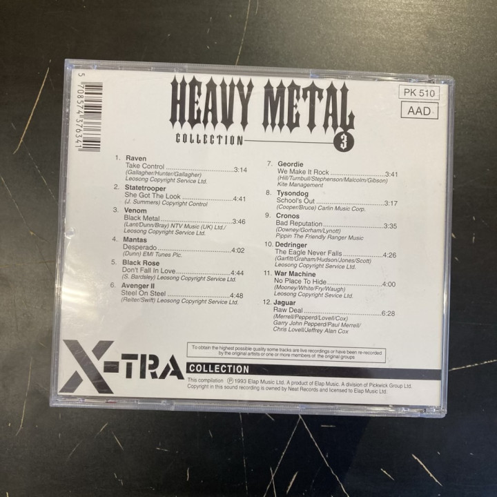 V/A - Heavy Metal Collection 3 CD (VG/M-)