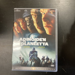 Apinoiden planeetta (2001) (collector's edition) 2DVD (VG+/M-) -seikkailu/sci-fi-