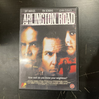 Arlington Road DVD (VG+/M-) -jännitys-