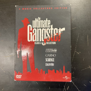 Ultimate Gangster Collection (American Gangster / Casino / Scarface / Carlito's Way) 7DVD (VG+-M-/VG+) -draama-