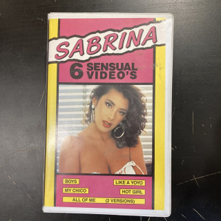Sabrina - 6 Sensual Video's VHS (VG+/M-) -italo-disco-