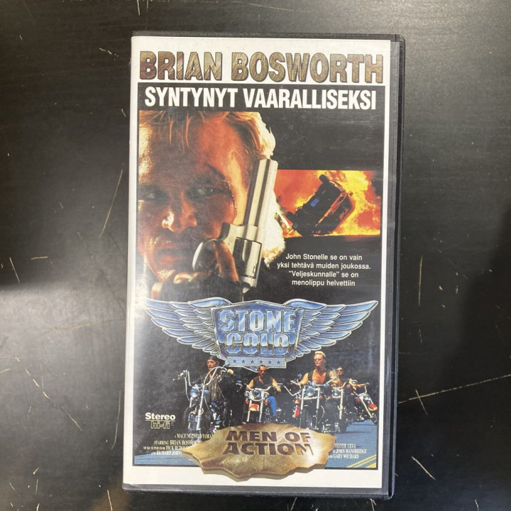 Stone Cold - syntynyt vaaralliseksi VHS (VG+/M-) -toiminta-