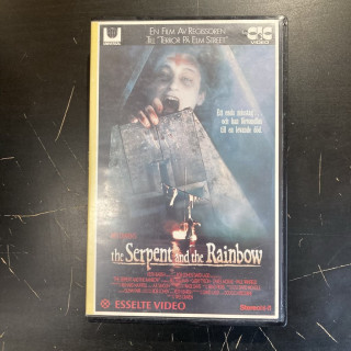 Serpent And The Rainbow VHS (VG+/VG+) -kauhu- (ruotsinkielinen tekstitys)