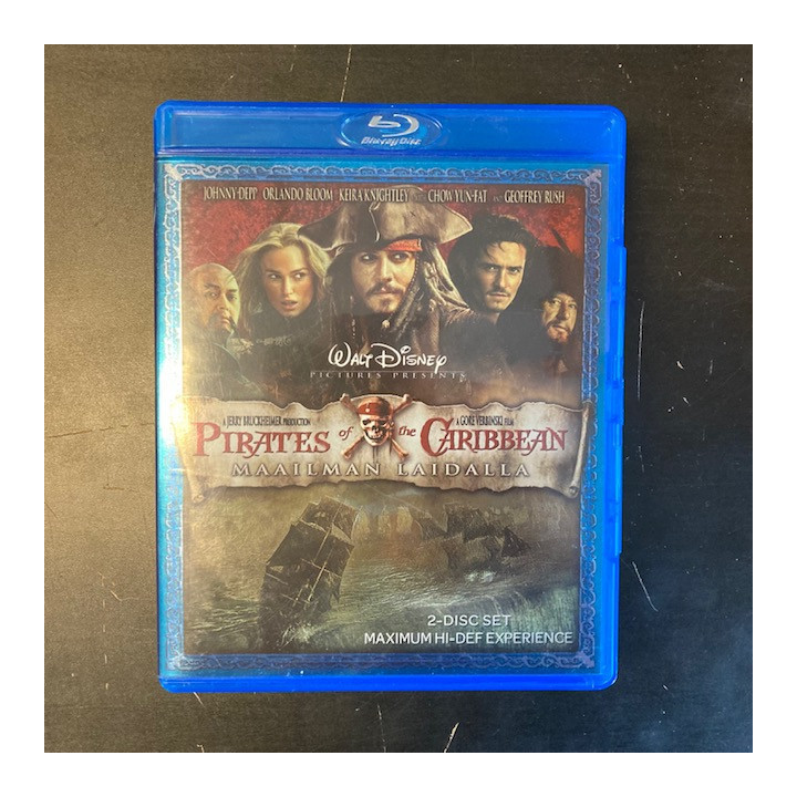 Pirates Of The Caribbean - Maailman laidalla Blu-ray (M-/M-) -seikkailu-