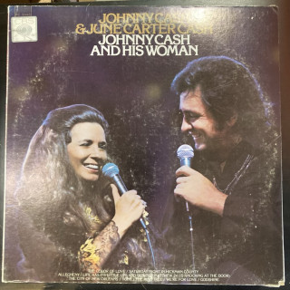 Johnny Cash & June Carter Cash - Johnny Cash And His Woman (US/1973) LP (VG+/VG) -country-