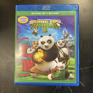 Kung Fu Panda 3 Blu-ray 3D+Blu-ray (M-/M-) -animaatio-