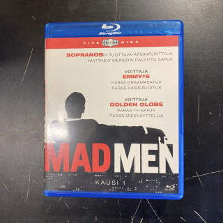 Mad Men - Kausi 1 Blu-ray (VG+-M-/M-) -tv-sarja-