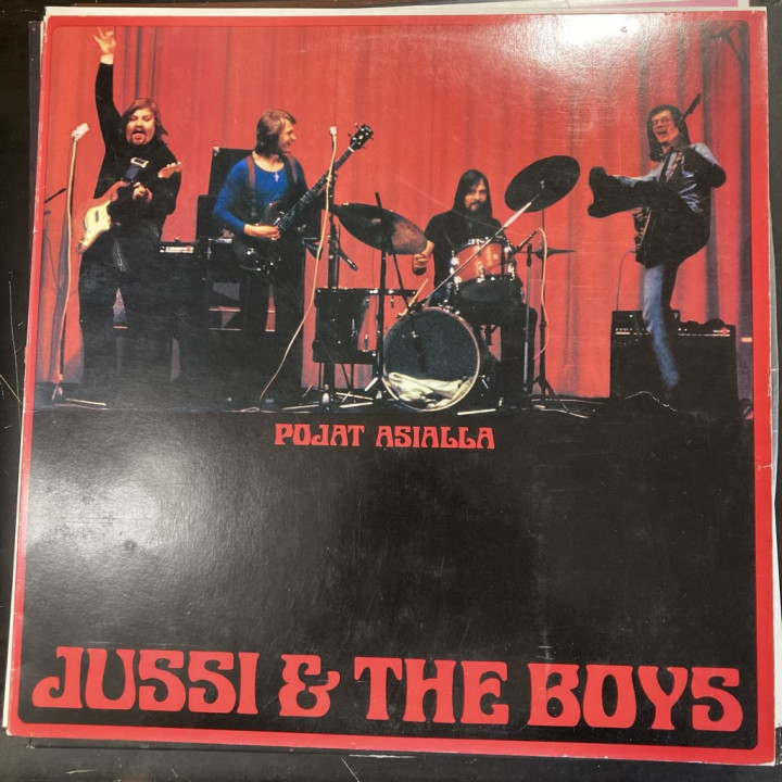 Jussi & The Boys - Pojat asialla (FIN/1974) LP (VG+/VG) -rock n roll-