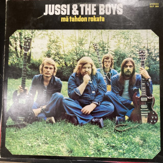 Jussi & The Boys - Mä tahdon rokata (FIN/1973) LP (VG+-M-/VG) -rock n roll-