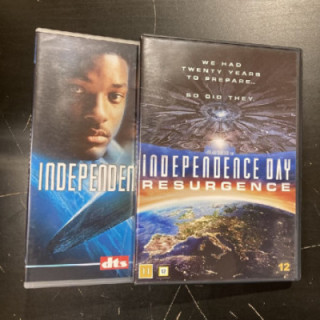 Independence Day 1-2 2DVD (VG/M-) -toiminta/sci-fi-