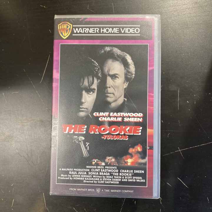 Rookie - tulokas VHS (VG+/VG+) -toiminta-