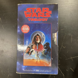 Star Wars Trilogy (IV-VI) VHS (VG+/VG+) -seikkailu/sci-fi-