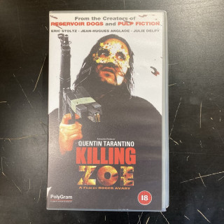 Killing Zoe VHS (VG+/M-) -jännitys-