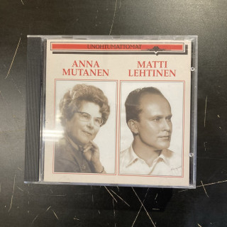 Anna Mutanen / Matti Lehtinen - Unohtumattomat CD (VG/VG+) -folk-