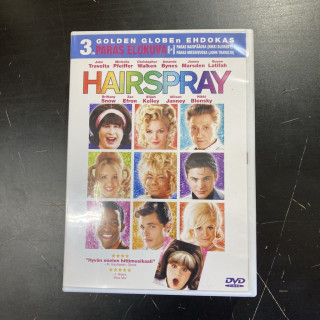 Hairspray (2007) DVD (VG+/M-) -komedia/musikaali-