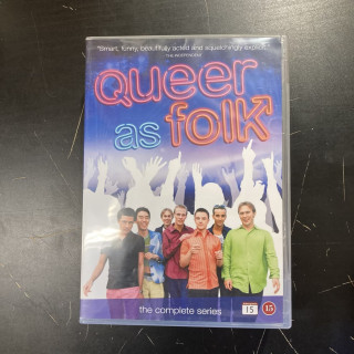 Queer As Folk (UK) - koko sarja 2DVD (VG+/M-) -tv-sarja-