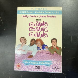 Gimme Gimme Gimme - The Complete Collection 3DVD (M-/VG+) -tv-sarja- (ei suomenkielistä tekstitystä)