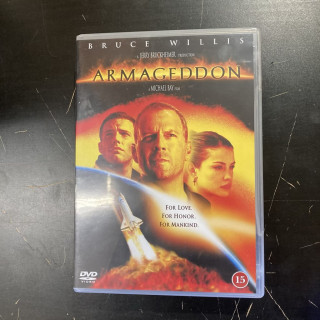 Armageddon DVD (VG+/M-) -toiminta/sci-fi-
