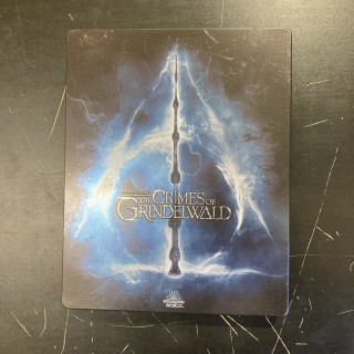 Ihmeotukset - Grindelwaldin rikokset (steelbook) Blu-ray 3D+Blu-ray (M-/VG+) -seikkailu-