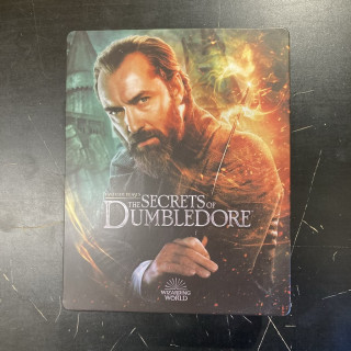 Ihmeotukset - Dumbledoren salaisuudet (steelbook) 4K Ultra HD+Blu-ray (M-/VG+) -seikkailu-