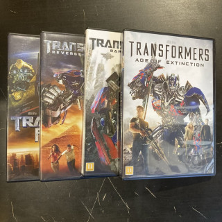 Transformers 1-4 4DVD (VG+-M-/M-) -toiminta/sci-fi-