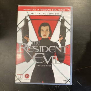 Resident Evil Collection (1-5) 5DVD (VG+/M-) -toiminta/sci-fi-