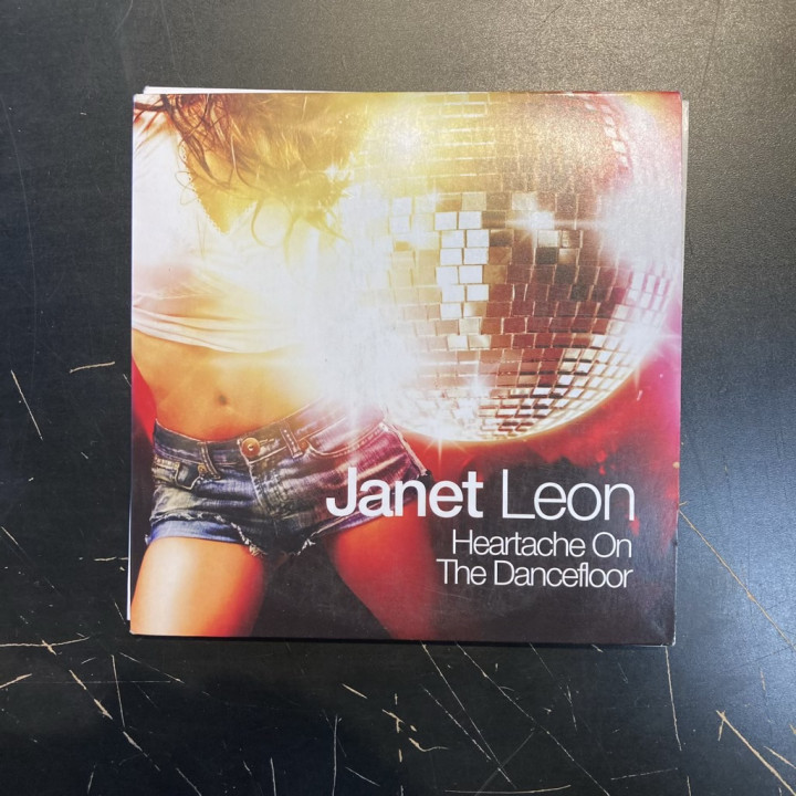 Janet Leon - Heartache On The Dancefloor CDS (VG+/VG+) -synthpop-